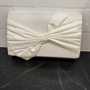 Satin Evening Bag Bow Flap Clutch Purse for Women Formal Party/Prom/Wedding